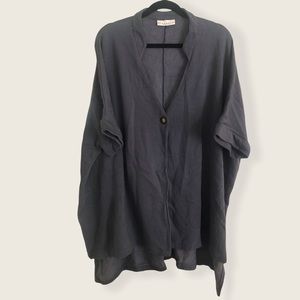 Bryn Walker Cardigan Jacket Blue Button XS